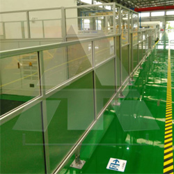 鋁型材工廠區(qū)域鋁合金隔斷效果展示圖片詳情介紹